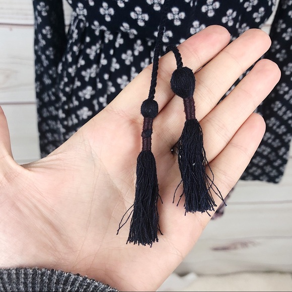 CAPE JUBY Navy Floral Pattern Long Sleeve Romper - Picture 5 of 9